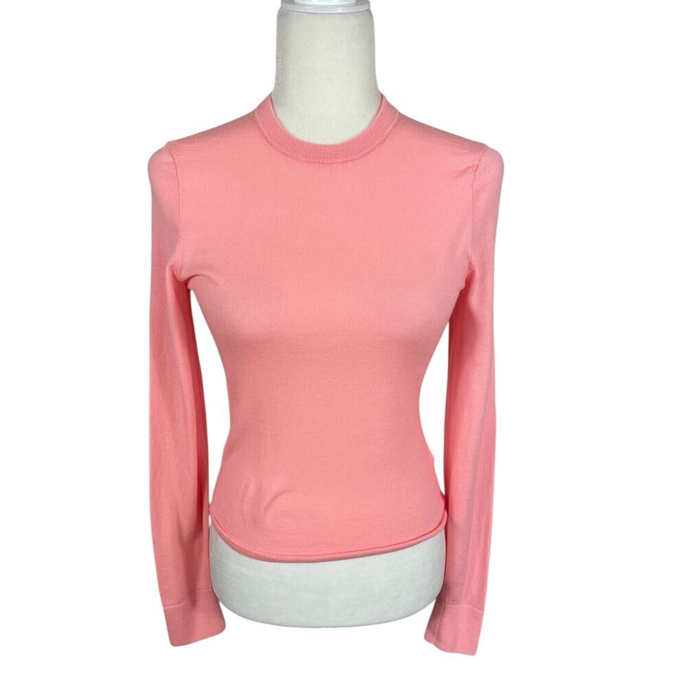 J.Crew Carolyn Fitted Merino Wool Crewneck Sweater Size Small Minimalist